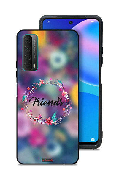 Tolwak غطاء حماية لهاتف هواوي بي سمارت (2021) بتصميم خاتم أصدقاء الزهور