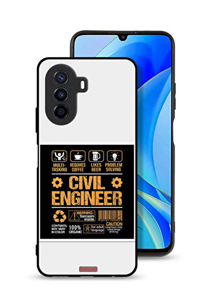 Tolwak غطاء حماية لهاتف هواوي نوفا Y70 - ملصق مهندس مدني