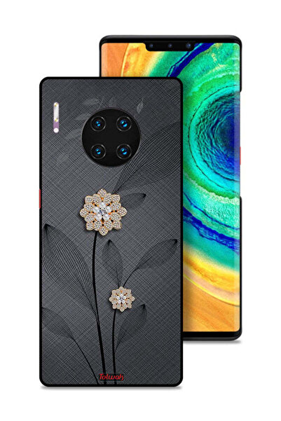Tolwak غطاء حماية لهاتف هواوي ميت 30 برو بتصميم زهور ماسية