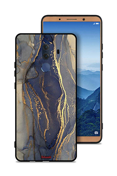 Tolwak غطاء حماية لهاتف هواوي ميت 10 برو بنقشة رخامية لامعة