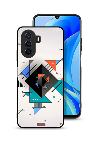 Tolwak غطاء حماية لهاتف هواوي نوفا Y70 بأشكال مربعة ومثلثة ونمط تجريدي