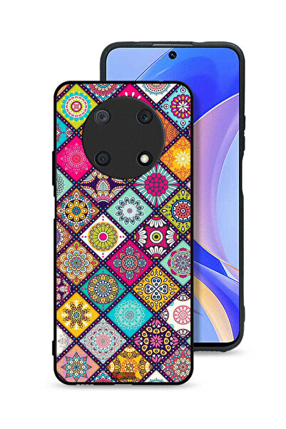 Tolwak غطاء حماية لهاتف هواوي نوفا Y90 بنقشة مربعات ماندالا