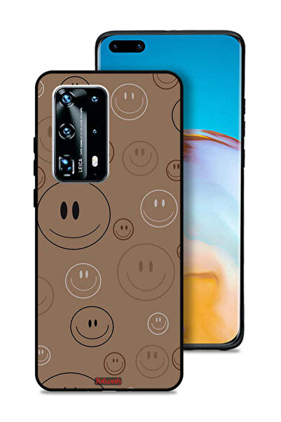 Tolwak غطاء حماية لهاتف هواوي بي 40 برو بلس 5G بنقشة وجوه مبتسمة