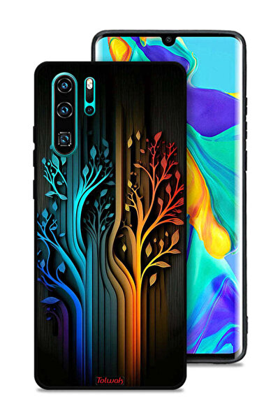 Tolwak غطاء حماية لهاتف هواوي بي 30 برو برسومات أوراق الشجر