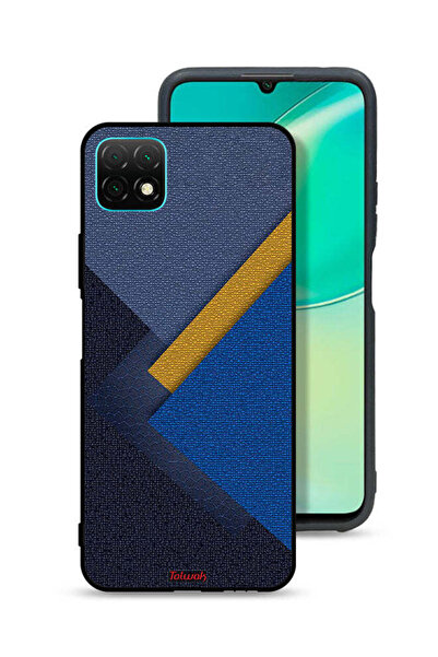 Tolwak غطاء حماية لهاتف هواوي نوفا Y60 بنقشة مثلثات جلدية