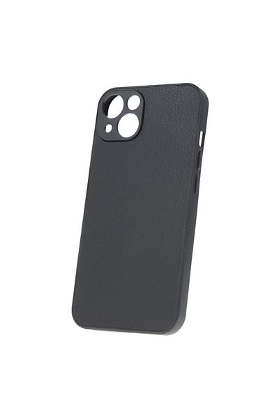 OEM Husa spate Black Leather pentru protectie Xiaomi Redmi 10c 4G, din TPU, textura tip piele, neagra