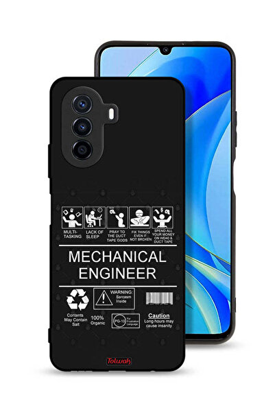 Tolwak غطاء حماية لهاتف هواوي نوفا Y70 - ملصق مهندس ميكانيكي