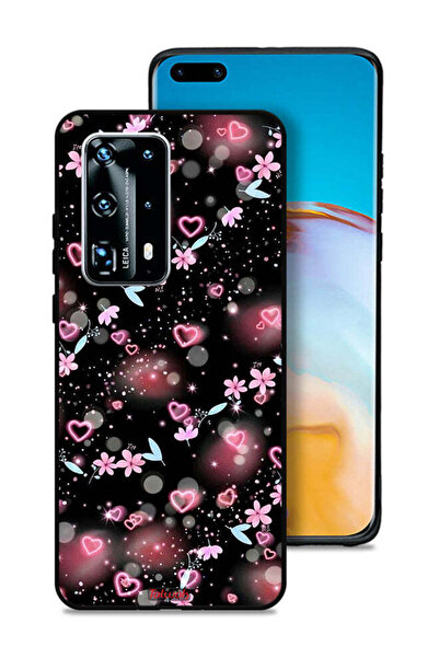 Tolwak غطاء حماية لهاتف هواوي بي 40 برو بلس 5G بنقشة قلوب وأزهار صغيرة