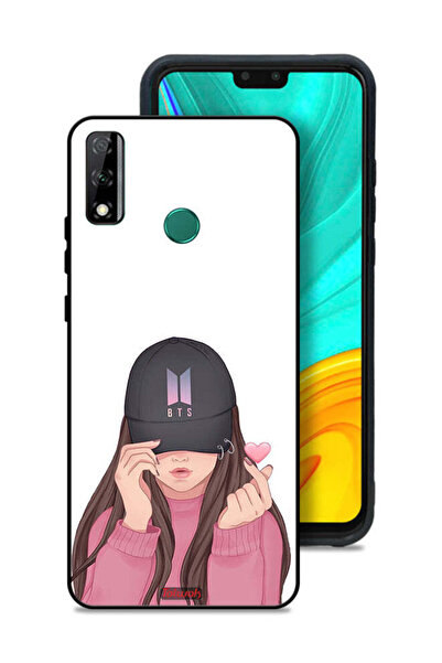 Tolwak غطاء حماية لهاتف هواوي Y8s، فتاة تصنع سناب شات