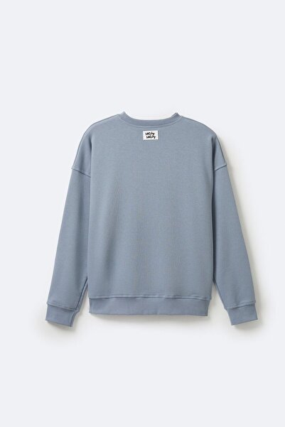 Matchy Matchy Kadın Blue Oversize Sweatshirt