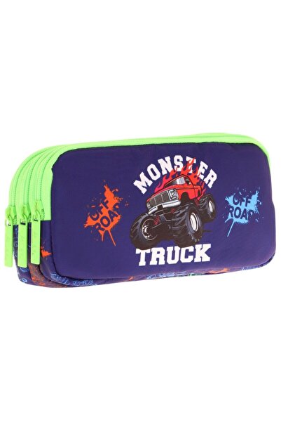 KAUKKO Copii verde bleumarin, camion, băiat cu trei compartimente pentru crei...