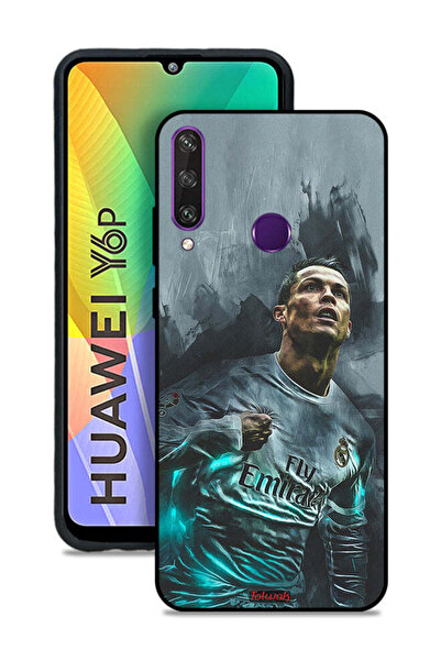 Tolwak غطاء حماية لهاتف هواوي Y6p برسومات كريستيانو رونالدو