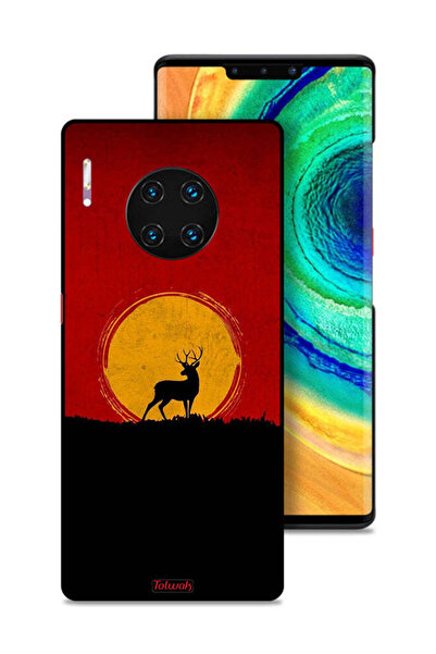 Tolwak غطاء حماية لهاتف هواوي ميت 30 برو بتصميم غزال وقمر