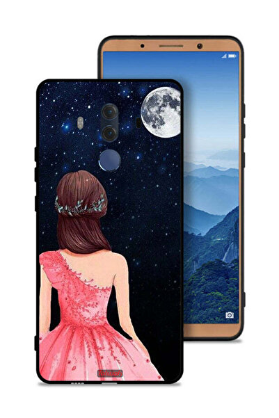 Tolwak غطاء حماية لهاتف هواوي ميت 10 برو برسومات فتاة وقمر