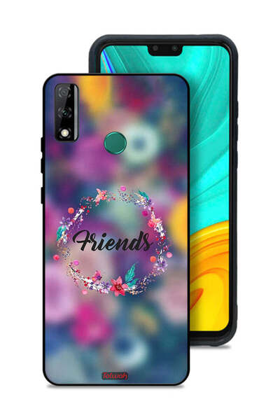 Tolwak غطاء حماية لهاتف هواوي Y8s بتصميم خاتم أصدقاء الزهور