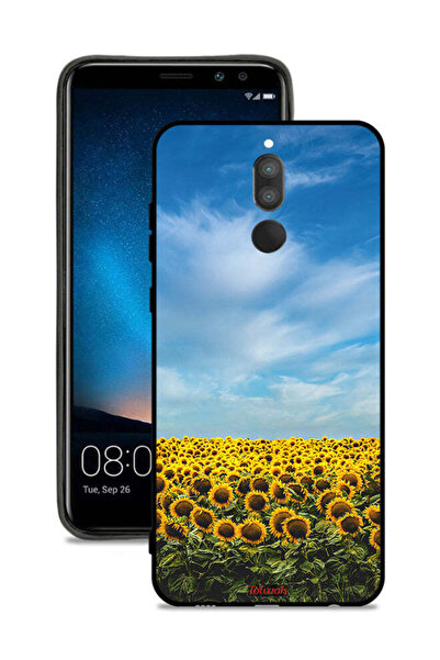 Tolwak غطاء حماية لهاتف هواوي ميت 10 لايت بطبعة عباد الشمس تحت السماء