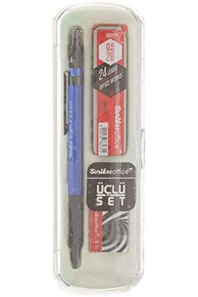 Mena Rise Şirinshop Office Graphx Set of 3 Versatile Pen 0.5 mm My Blue 0.5 mm 1108107