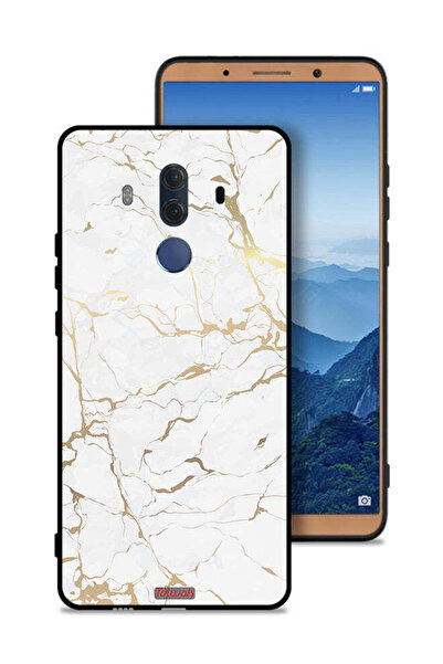 Tolwak غطاء حماية لهاتف هواوي ميت 10 برو بنمط رخامي