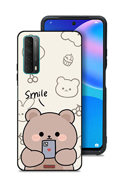 Tolwak غطاء حماية لهاتف هواوي Y7a بتصميم دب مبتسم
