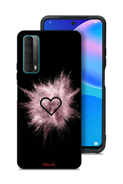 Tolwak غطاء حماية لهاتف هواوي بي سمارت (2021) بتصميم قلب لامع