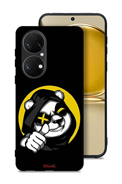 Tolwak غطاء حماية لهاتف هواوي P50 بتصميم قطة مارشميلو لطيفة
