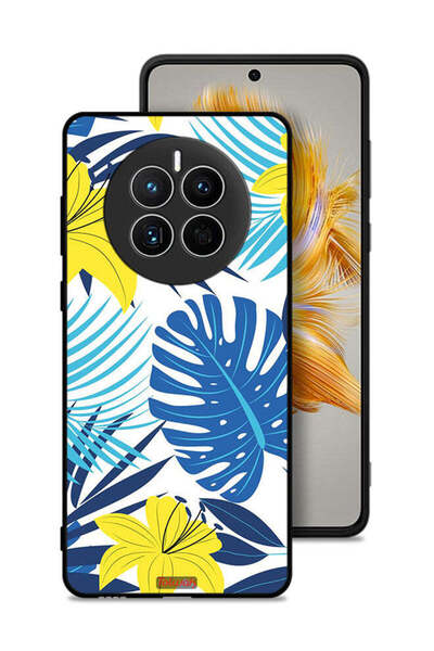 Tolwak غطاء حماية لهاتف هواوي ميت 50 بتصميم ريش وزهور