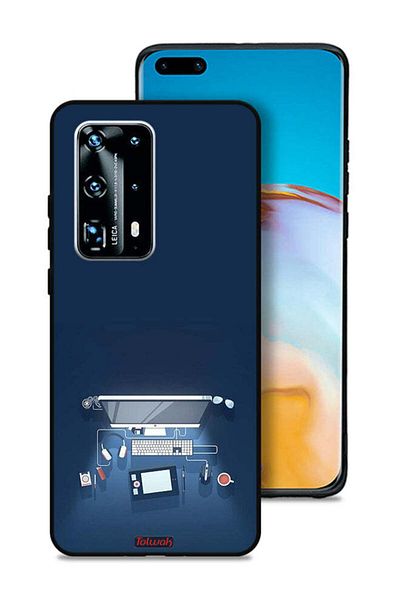 Tolwak Huawei P40 Pro Plus 5G Protective Case Cover Computer Desk Art