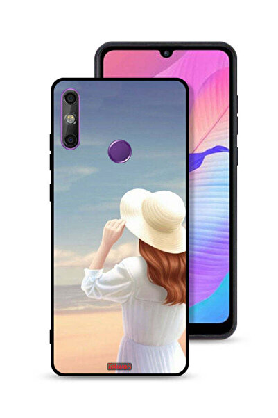 Tolwak غطاء حماية لهاتف هواوي إنجوي 20e بطبعة فتاة واقفة