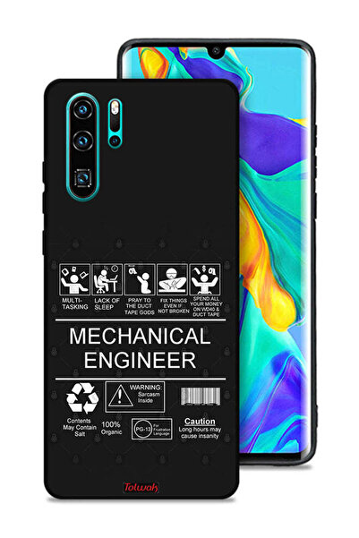 Tolwak غطاء حماية لهاتف هواوي P30 Pro، ملصق مهندس ميكانيكي