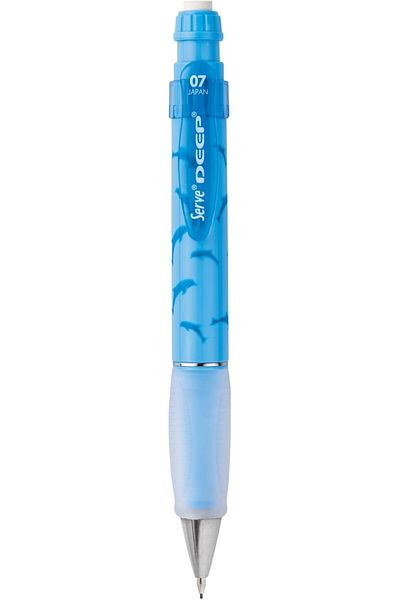 Mena Rise Şirinshop Deep Mechanical Pencil 0.7 mm Sky Blue Dolphin Pattern 1108107