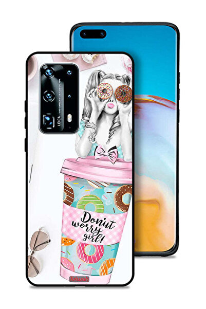 Tolwak غطاء حماية لهاتف هواوي P40 برو بلس 5G - فتاة دونات ووري جيرل