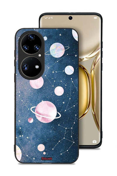 Tolwak Huawei P50 Pro Protective Case Cover Space Art
