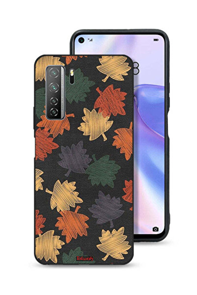 Tolwak غطاء حماية لهاتف هواوي P40 لايت 5G برسومات أوراق الخريف