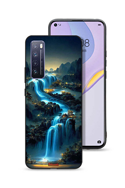 Tolwak غطاء حماية لهاتف هواوي نوفا 7 5G بتصميم شلال فني