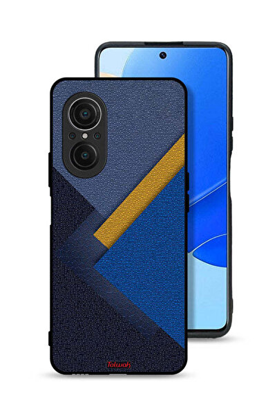 Tolwak غطاء حماية لهاتف هواوي نوفا 9 SE بنقشة مثلثات جلدية