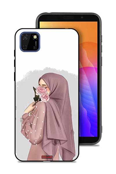 Tolwak غطاء حماية لهاتف هواوي Y5p برسومات فتاة تحمل ورودًا