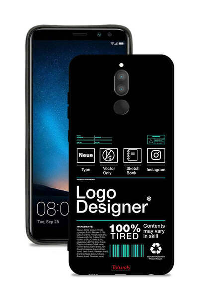 Tolwak غطاء حماية لهاتف هواوي ميت 10 لايت مع ملصق شعار مصمم