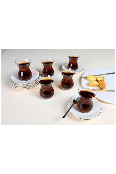 Porland Gold Gilded 6-Person Tea Set