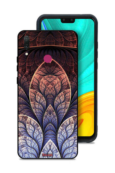 Tolwak غطاء حماية لهاتف هواوي Y9 (2019) بتصميم تجريدي زهري فركتالي