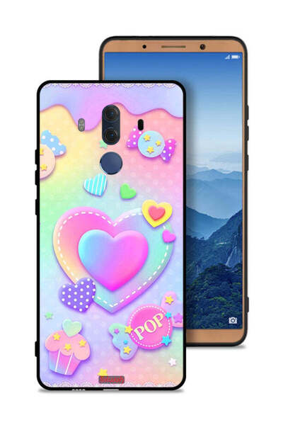 Tolwak غطاء حماية لهاتف هواوي ميت 10 برو برسومات قلوب البوب