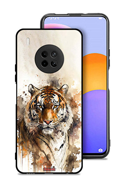 Tolwak غطاء حماية لهاتف هواوي Y9a بتصميم فن تجريدي من جلد الفهد