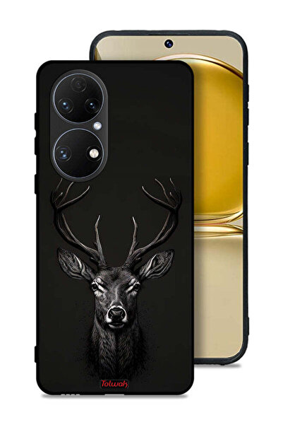 Tolwak غطاء حماية لهاتف هواوي P50 بتصميم غزال رقمي