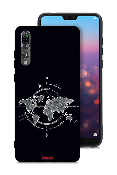 Tolwak غطاء حماية لهاتف هواوي P20 Pro بتصميم فن البوصلة