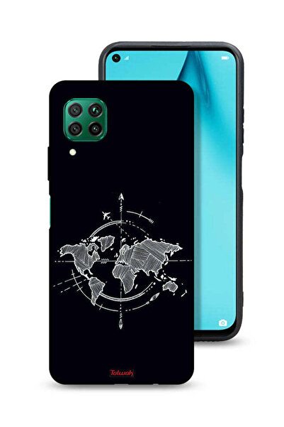Tolwak غطاء حماية لهاتف هواوي بي 40 لايت 4G برسومات البوصلة