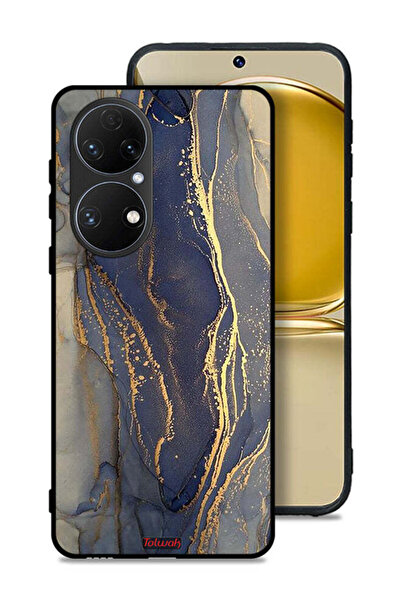 Tolwak غطاء حماية لهاتف هواوي بي 50 بنمط رخامي لامع