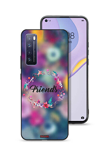 Tolwak غطاء حماية لهاتف هواوي نوفا 7 5G، رسمة خاتم أصدقاء الزهور