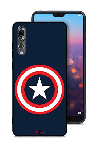 Tolwak غطاء حماية لهاتف هواوي P20 Pro بتصميم كابتن أمريكا