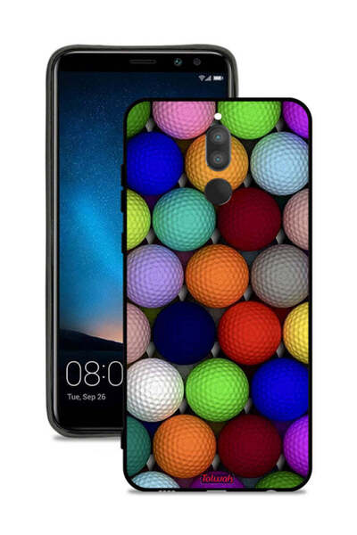 Tolwak غطاء حماية لهاتف هواوي ميت 10 لايت بتصميم كرات فنية تجريدية