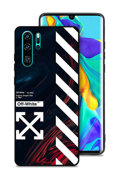 Tolwak غطاء حماية لهاتف هواوي بي 30 برو، ملصق أبيض فاتح