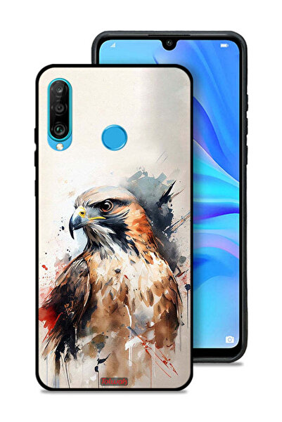 Tolwak غطاء حماية لهاتف هواوي P30 لايت بتصميم نسر تجريدي